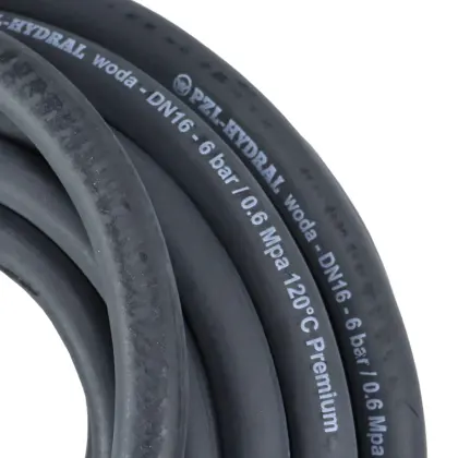Wąż do układu chłodzenia i gorącej wody - EPDM DN16 - 6 bar / 0.6 Mpa 120C - 20m Premium HYDRAL sprzedawnay na metry