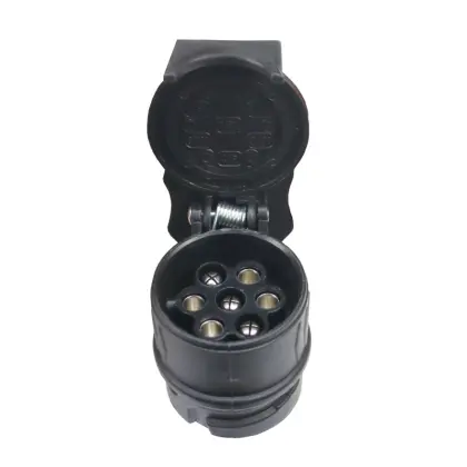 Adapter przejściówka gniazda złącza 13/7 12/24V wtyki niklowane Premium ELMOT
