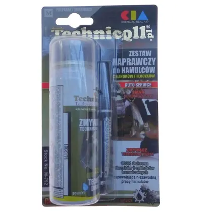 Zestaw naprawczy do hamulców zmywacz 50ml wysokotemperaturowy smar 100% PTFE -40C do + 200C 6ml M-792 Technicqll