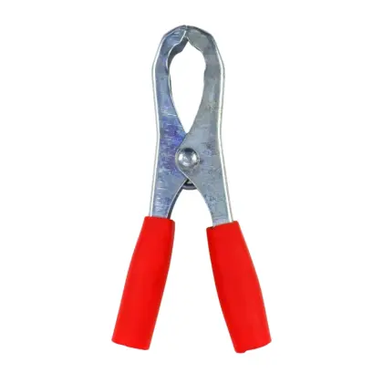 Zacisk prostownika mały czerwony L-90mm 100A