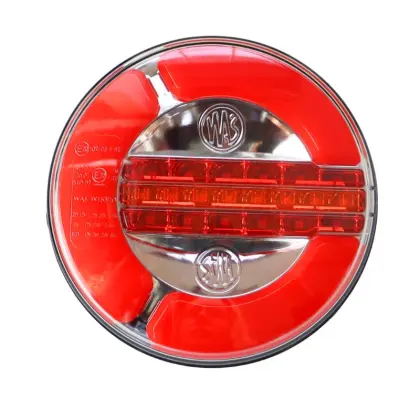 Lampa zespolona tylna W153DD z kondensatorem dynamicznym kierunkowskazem 12V/24V wodoodporna IP68 LED neon złącze bajonet