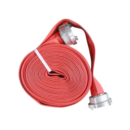 Wąż strażacki obustronnie powlekane PCV/GUMA wzmocniony kolor czerwony ppoż. z końcówkami storz FI-52mm Premium PZL HYDRAL