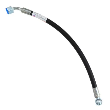 Przewód hydrauliczny DN10 330 bar kolano DKOL 45 DN13 M22X1.5 12L / oczko RNM P01 DN13 D16, L-520mm DN10-2SN PZL-HYDRAL