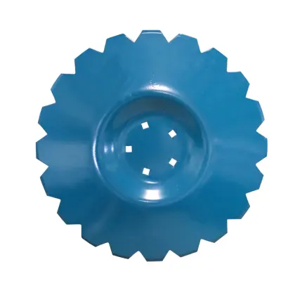 Talerz uzębiony FI-560, grubość 5mm Z-20 mocowanie piasta 5 otworów rozstaw śrub mocujących 116mm przetłoczony AU/383-560/5 stal borowa MORGA