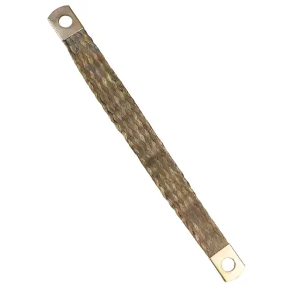 Przewód masowy oczka FI-8mm długość 200mm plecionka uniwersalny Niklowany Premium ELMOT