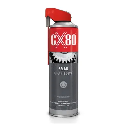 Profesjonalny smar litowo-wapniowy grafitowy z aplikatorem Duo-Spray 500ml CX-80
