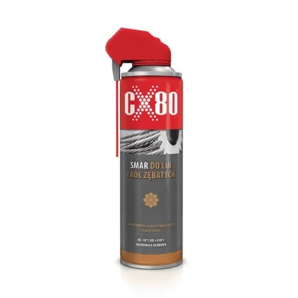 Syntetyczny smar lin, zawiesin, kół zębatych, łańcuchów  z aplikatorem Duo-Spray 500ml CX-80