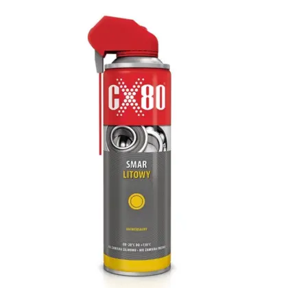 Smar litowy uniwersalny -20C do +130C odporny na wodę i utlenianie 500ml  z aplikatorem Duo-Spray CX-80