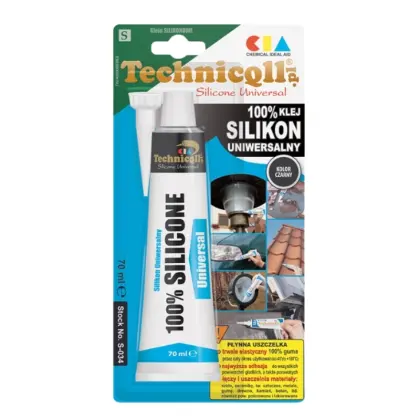 Silikon uniwersalny 70ml czarny S-034 Technicqll