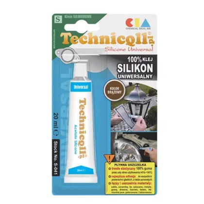 Silikon uniwersalny 20ml brązowy S-041 Technicqll