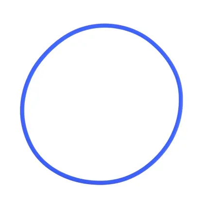 Pierścień uszczelniający O-ring 100x3 oring niebieski tulei Ursus C-330