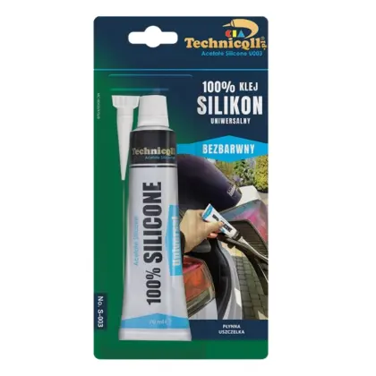 Silikon uniwersalny 70ml bezbarwny S-003 Technicqll