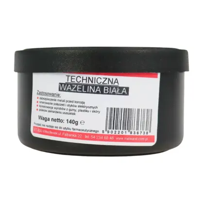 Wazelina techniczna biała 140 g puszka