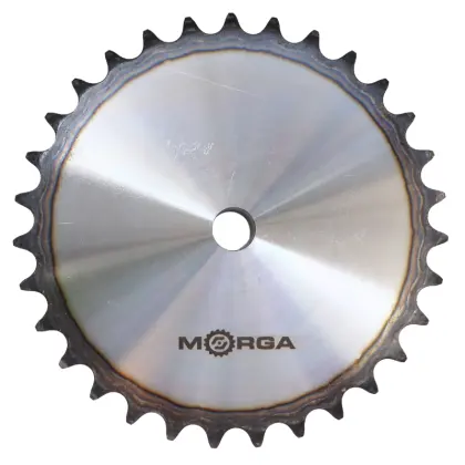 Koło zębate łańcuchowe hartowane z kołnierzem, piastą 16B-1 (R1 1) Z-31 średnica zewnętrzna - 262,6 mm MORGA