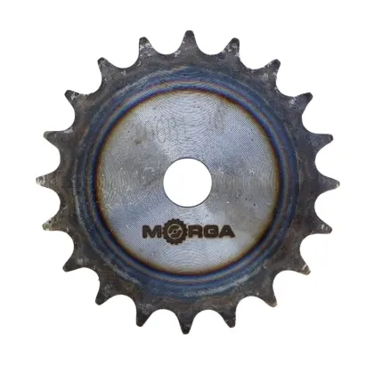 Koło zębate łańcuchowe hartowane tarcza 06B-1 (R1 3/8) Z-20 średnica zewnętrzna 64,6 mm MORGA