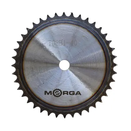 Koło zębate łańcuchowe hartowane tarcza 08B-1 (R1 1/2) Z-40 średnica zewnętrzna 166,7 mm MORGA