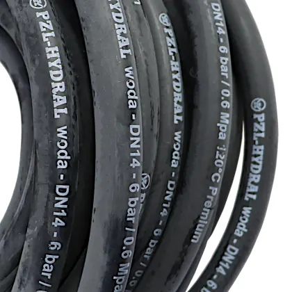 Wąż do układu chłodzenia i gorącej wody - EPDM DN14 - 6 bar / 0.6 Mpa 120C - 20m Premium HYDRAL sprzedawany na metry