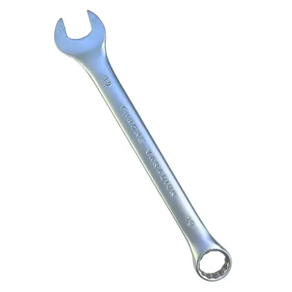 Klucz płasko oczkowy 19mm CR-V satynowy