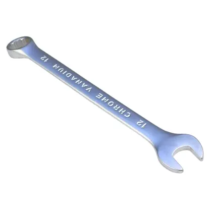 Klucz płasko oczkowy 12mm CR-V satynowy