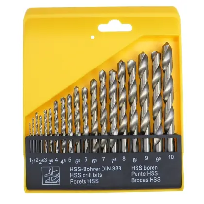 Komplet wierteł do metalu HSS 19cz 1-10mm