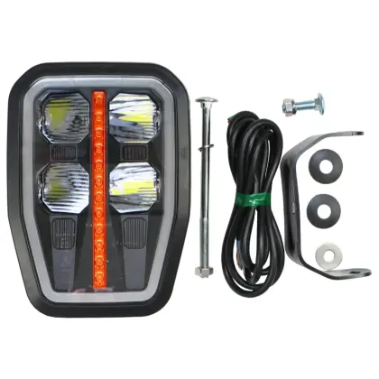 Lampa zespolona, robocza przednia 6-funkcyjna lewa W188 JCB 12V/24V wodoodporna LED kierunek pływający