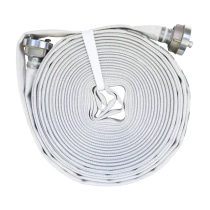 Wąż strażacki motopompy ppoż. z końcówkami storz 25mm kolor biały Fi-25mm / 1"  20m PZL HYDRAL