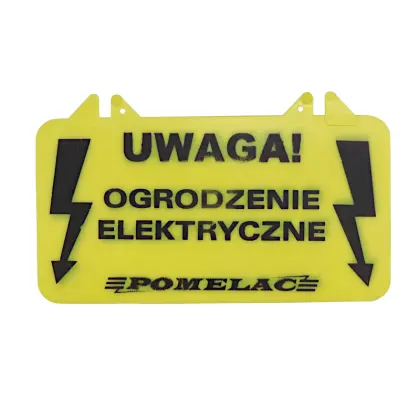 Tabliczka ostrzegawcza ogrodzenia elektrycznego