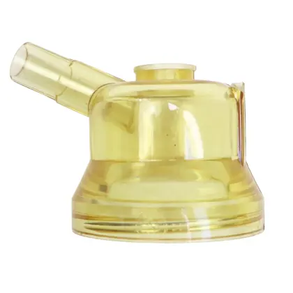 Korpus dolny przeźroczysty (wylot 14 mm) kolektora stary typ 120ml dojarka ZAGRODA