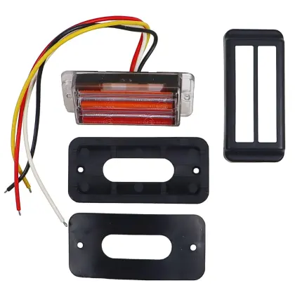 Lampa ostrzegawcza LED 12-24V IP6 ze światłem pozycyjne - obrysowe tylne WAŚ