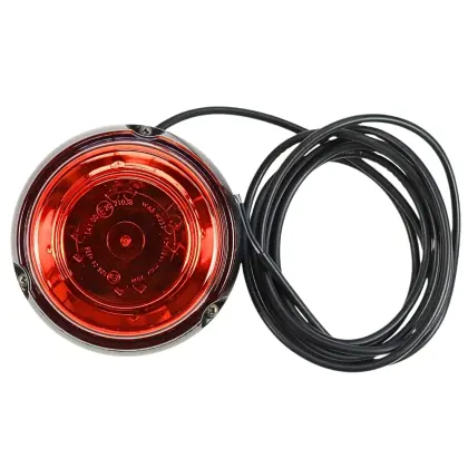 Lampa ostrzegawcza LED 12-24V błyskowa kogut IP6 mocowanie na śruby WAŚ