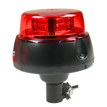 Lampa ostrzegawcza LED 12-24V błyskowa kogut IP6 mocowanie na trzpień WAŚ