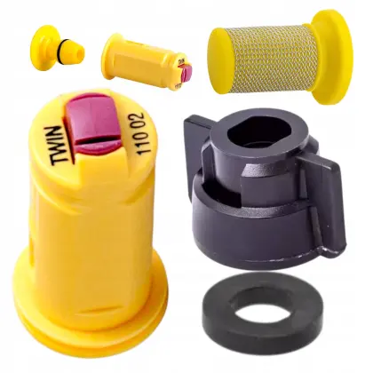 Dysza Albuz TWIN 02 żółta ceramiczna z filtrem, kołpakiem 8/11, uszczelką