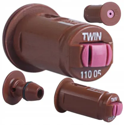 Rozpylacz ceramiczny eżektor dwustrumieniowy Albuz TWIN 05 brązowy