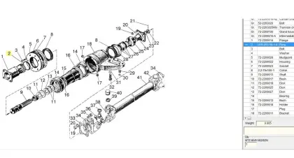 ORING 54.1x5.8 do ciągnika MTZ Pronar Belarus 18054