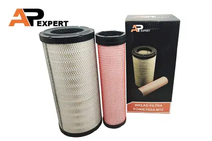 Wkład filtra powietrza do ciągnika MTZ 1025 komplet 22055/22054 AP EXPERT