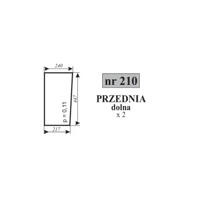 Szyba przednia dolna C-362 11905