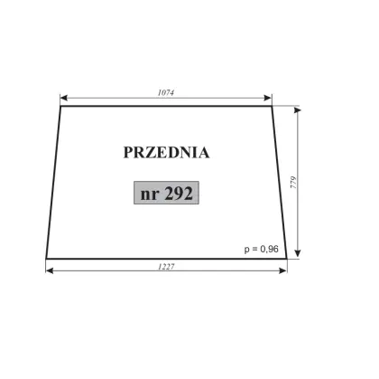 Szyba przednia do Ursus C-330 11955
