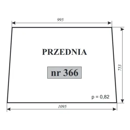 Szyba przednia Ciechocin 12021