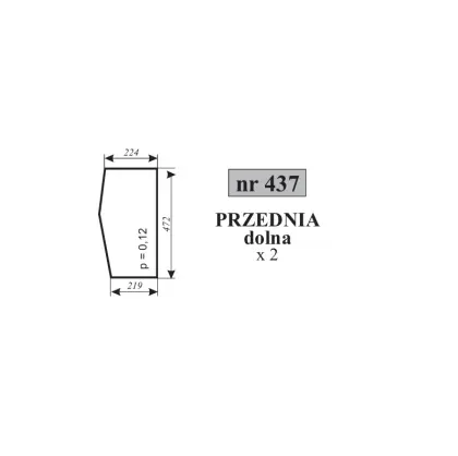 Szyba przednia dolna FARM-MOTT 250D KOJA 12053