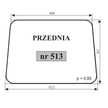 Szyba przednia LTZ-55 12084
