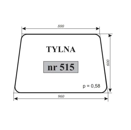 Szyba tylna LTZ 12085