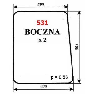 Szyba boczna Białoruś 12093