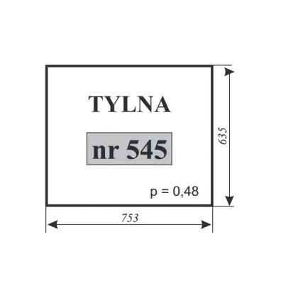 Szyba tylna do Zetor 5611 5718 12105