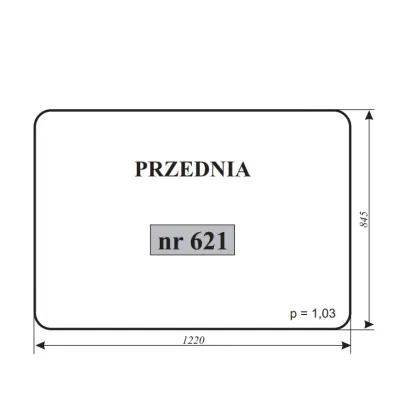 Szyba przednia sieczkarnia 12140