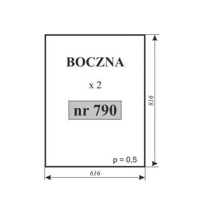 Szyba boczna do T-25 12221