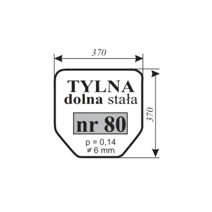 Szyba tylna 4512 12227