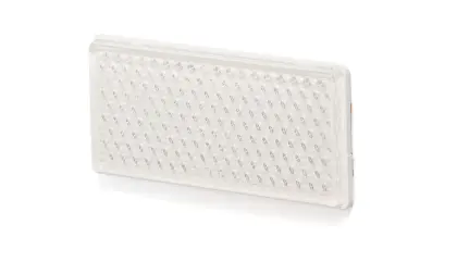 Odblask biały prostokątny przyklejany 105x48mm 12891