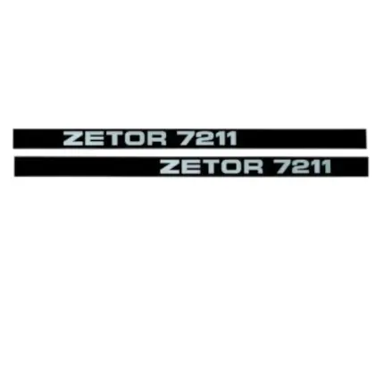Komplet znaków, emblematów, naklejek do ciągnika Zetor 7211 13090