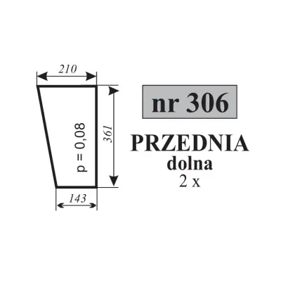 Szyba przednia do C-360 kabina Wrocław 15025
