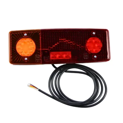 Lampa zespolona tylna E-549 z oświetleniem tablicy rejestracyjnej LED 12/24V lewa wodoodporna z przewodem 15459